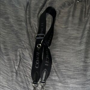 Coach Black Webbing Strap